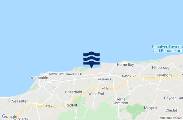 Hampton Pier - West Beach, United Kingdom tide times map