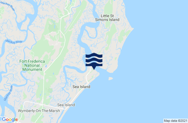 Hampton River Entrance, United States tide chart map