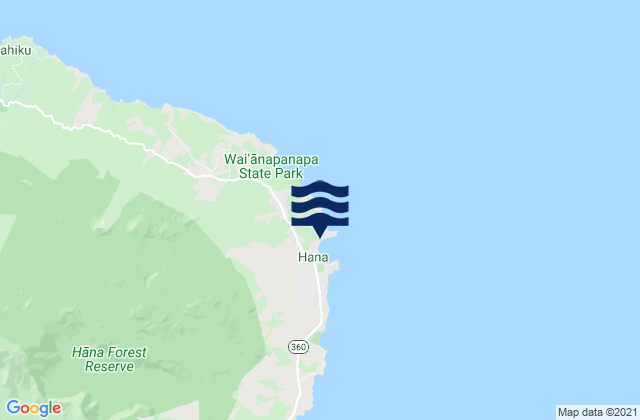 Hana, United States tide chart map