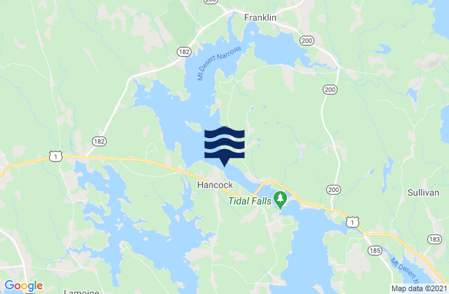 Hancock, United States tide chart map