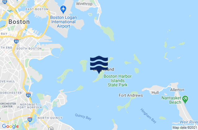 Harbor Islands, United States tide chart map