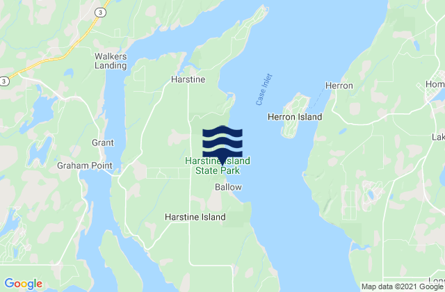 Harstine Island, United States tide chart map