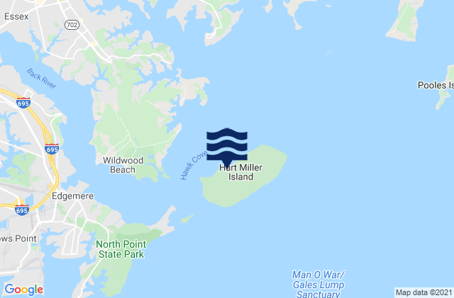 Hart-Miller Island, United States tide chart map