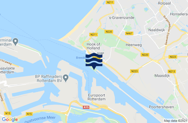 Hartel-Kuwait, Netherlands tide times map