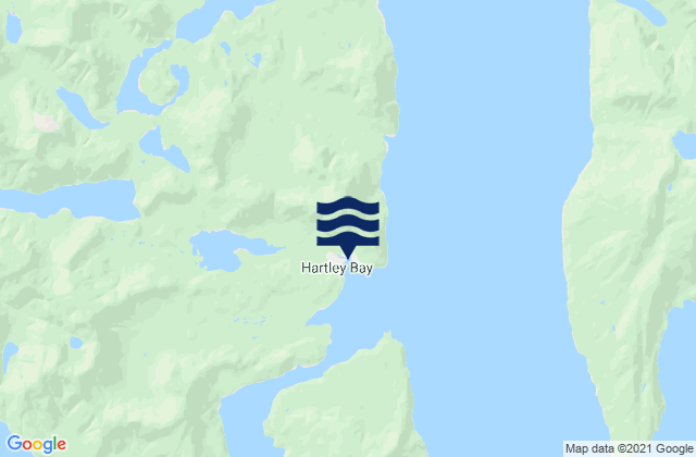 Hartley Bay, Canada tide times map