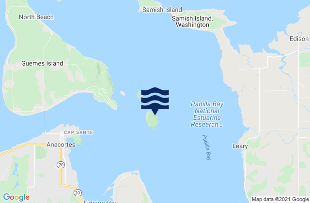 Hat Island, United States tide chart map