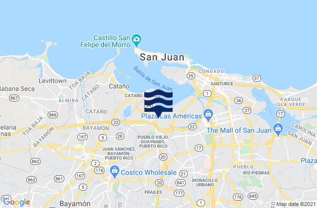 Hato Nuevo Barrio, Puerto Rico tide times map