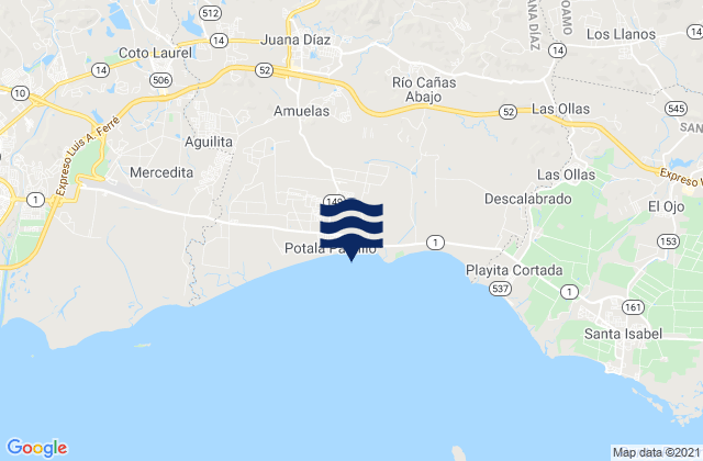 Hato Puerco Arriba Barrio, Puerto Rico tide times map