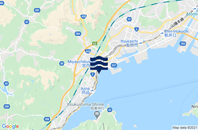 Hatsukaichi-shi, Japan tide times map