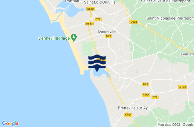 Havre de Surville, France tide times map