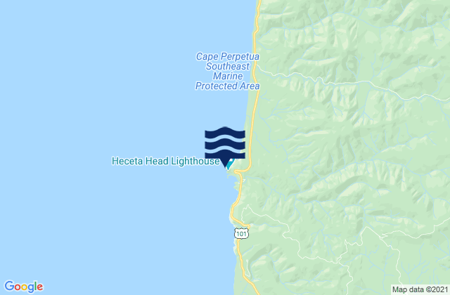 Heceta Head, United States tide chart map