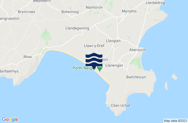 Hells Mouth (Porth Neigwl), United Kingdom tide times map