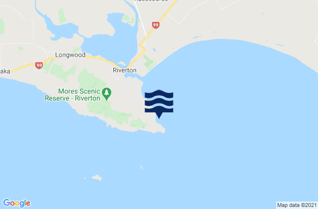 Hendersons Bay, New Zealand tide times map
