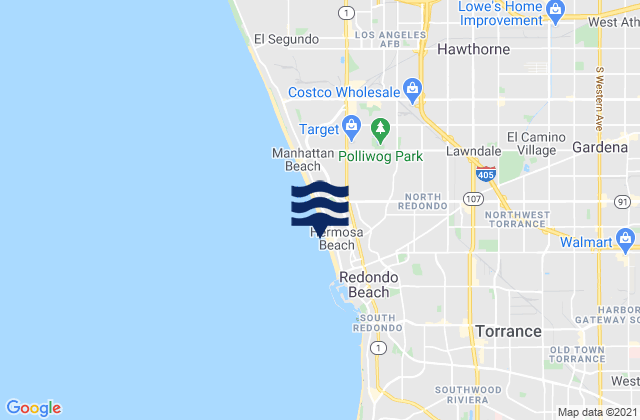 Hermosa Beach, United States tide chart map