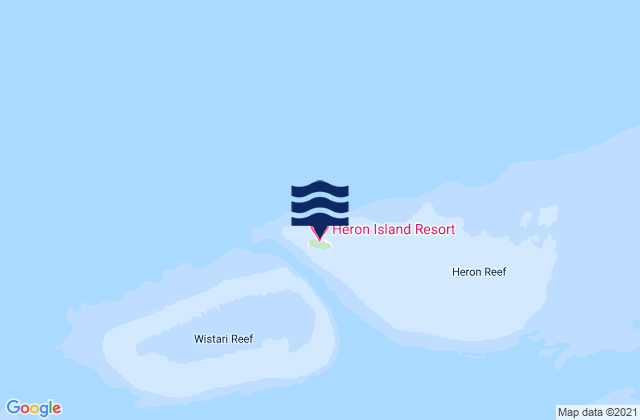 Heron Island, Australia tide times map