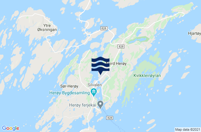 Heroy, Norway tide times map