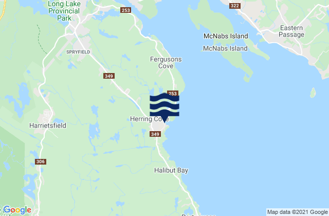 Herring Cove, Canada tide times map