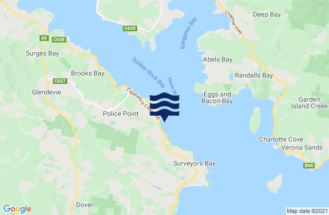 Hideaway Bay, Australia tide times map