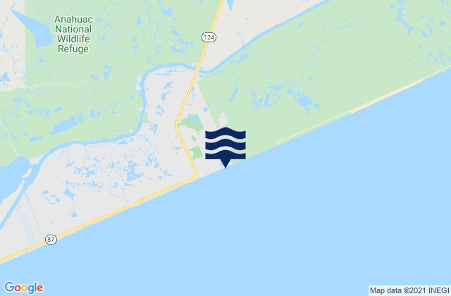 High Island, United States tide chart map