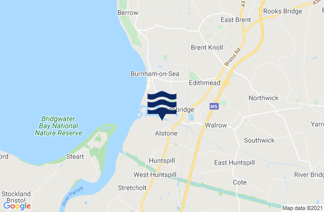 Highbridge, United Kingdom tide times map