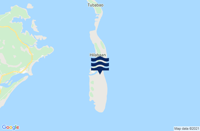 Hilaban Island, Philippines tide times map