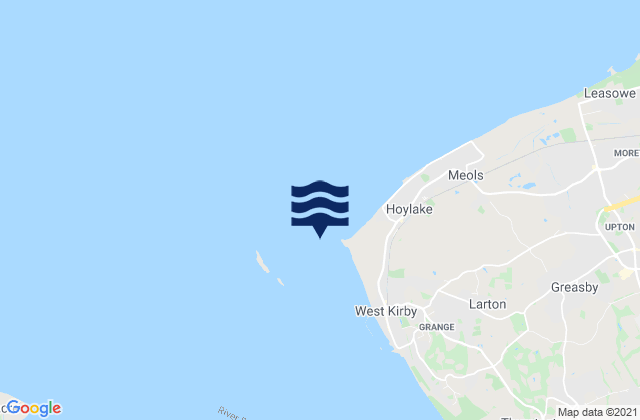 Hilbre Island, United Kingdom tide times map