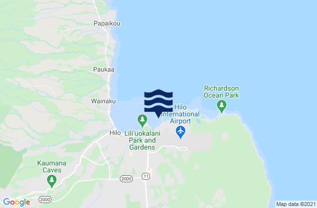 Hilo Hilo Bay Kuhio Bay, United States tide chart map
