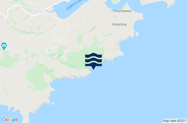 Hinahina Cove, New Zealand tide times map