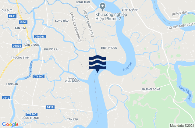 Ho Chi Minh Vict Port, Vietnam tide times map