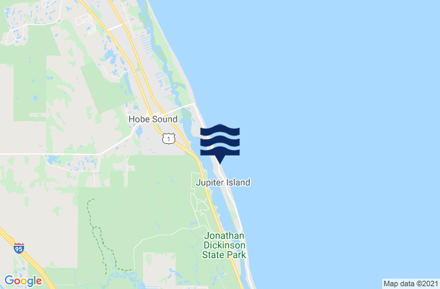 Hobe Sound (Jupiter Island), United States tide chart map
