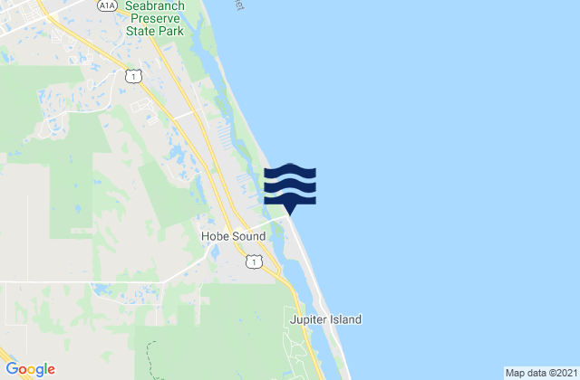 Hobe Sound Beach, United States tide chart map