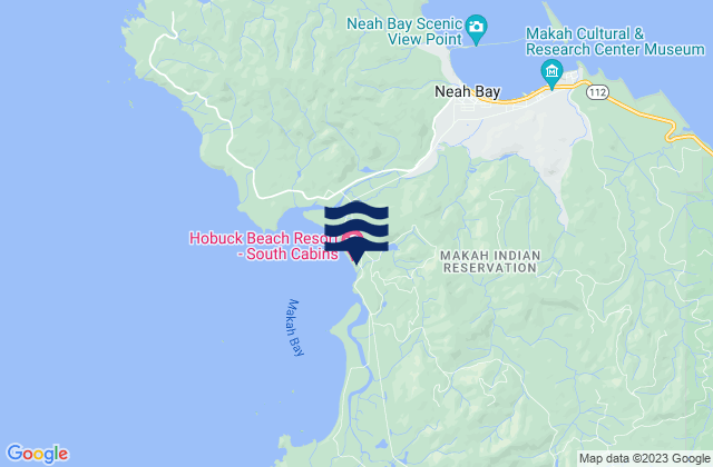 Hobuck/North Coast, United States tide chart map
