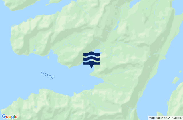 Hogg Bay Port Bainbridge, United States tide chart map