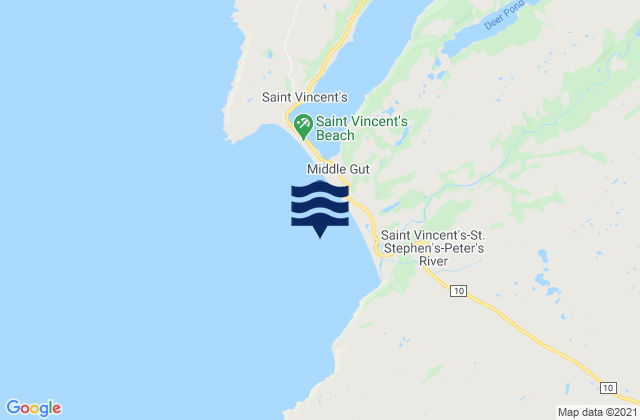 Holyrood Bay, Canada tide times map