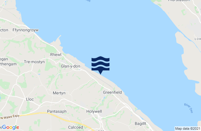 Holywell, United Kingdom tide times map
