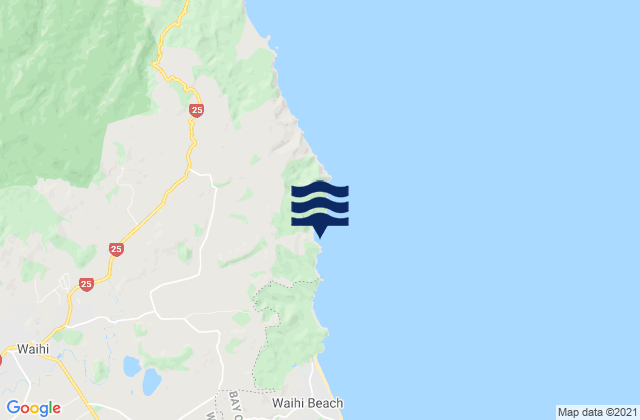 Homunga Bay, New Zealand tide times map