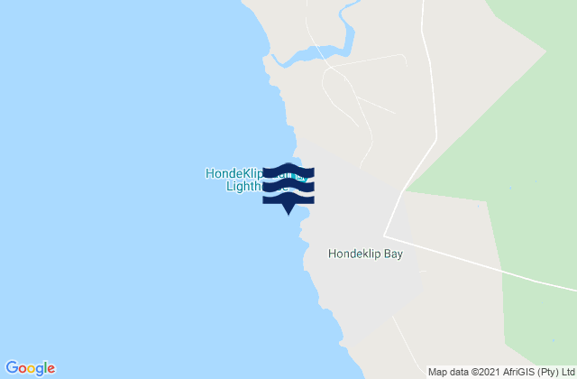 Hondeklip Bay, South Africa tide times map