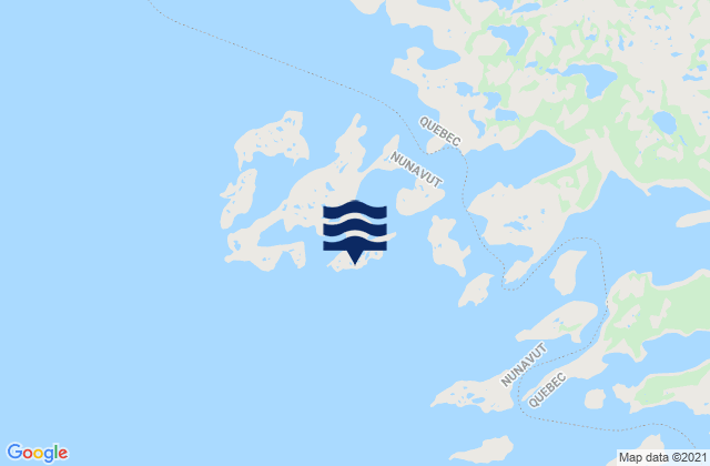 Hook Island, Canada tide times map