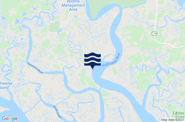 Hope Creek (Edisto River), United States tide chart map