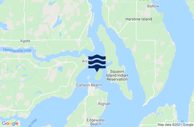 Hope Island, United States tide chart map