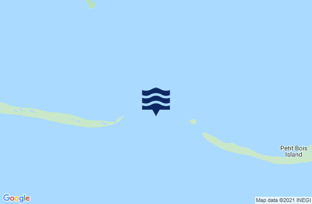 Horn Island Petit Bois Island between, United States tide chart map