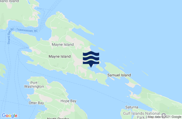 Horton Bay, Canada tide times map