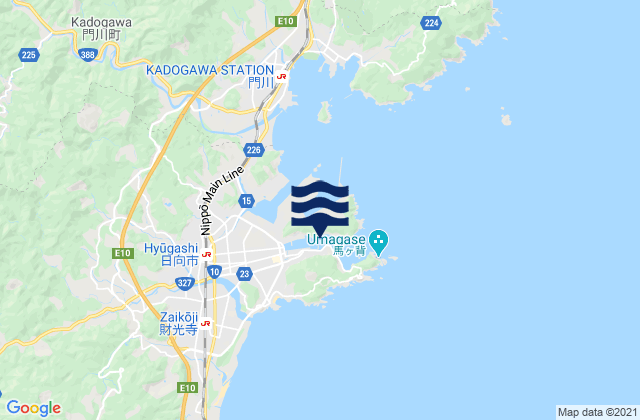 Hososhima, Japan tide times map