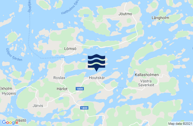 Houtskaer, Finland tide times map