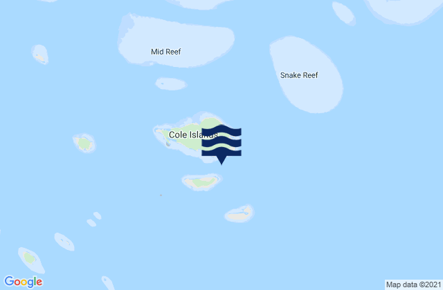 Howick Island, Australia tide times map