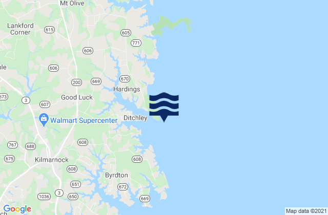 Hughlett Point, United States tide chart map