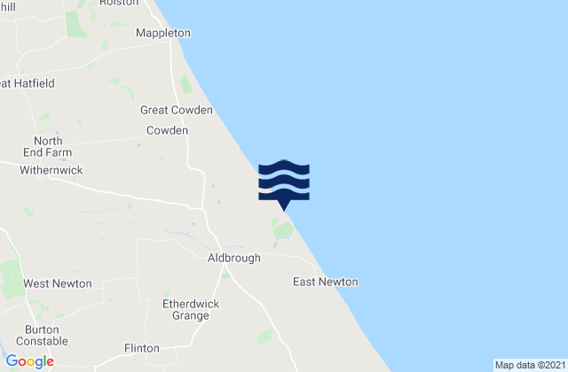 Humbleton, United Kingdom tide times map