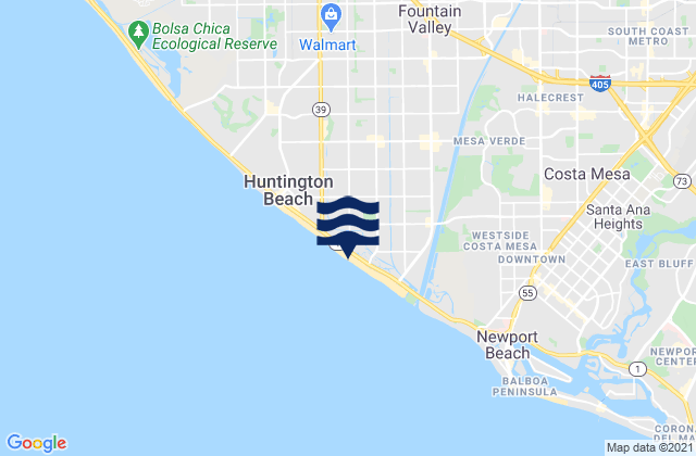 Huntington Cliffs, United States tide chart map
