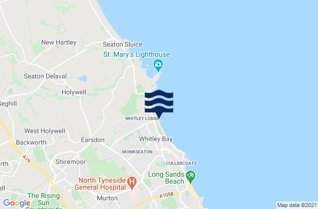 Hunts Bay, United Kingdom tide times map