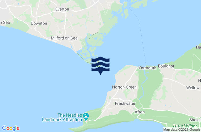Hurst Point, United Kingdom tide times map